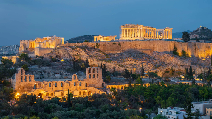 the Acropolis 