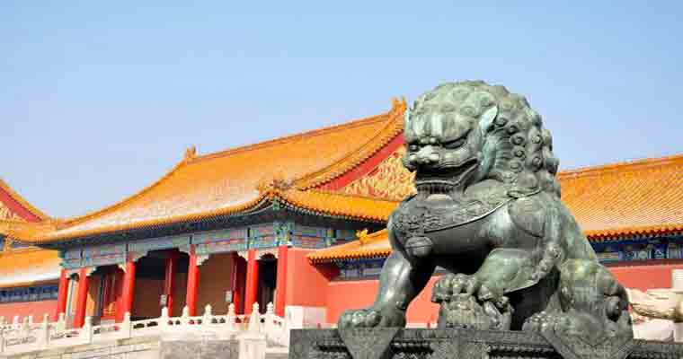 Bronze Lion Dog 